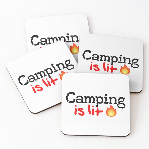Item preview, Camping is Lit! designed and sold by DoodleDashCollective.