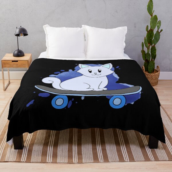 Item preview, Blue Skater Cat designed and sold by palaco210.