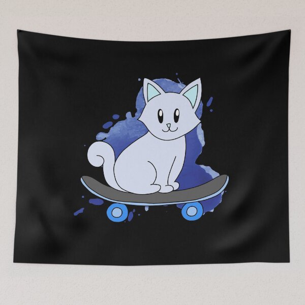 Item preview, Blue Skater Cat designed and sold by palaco210.