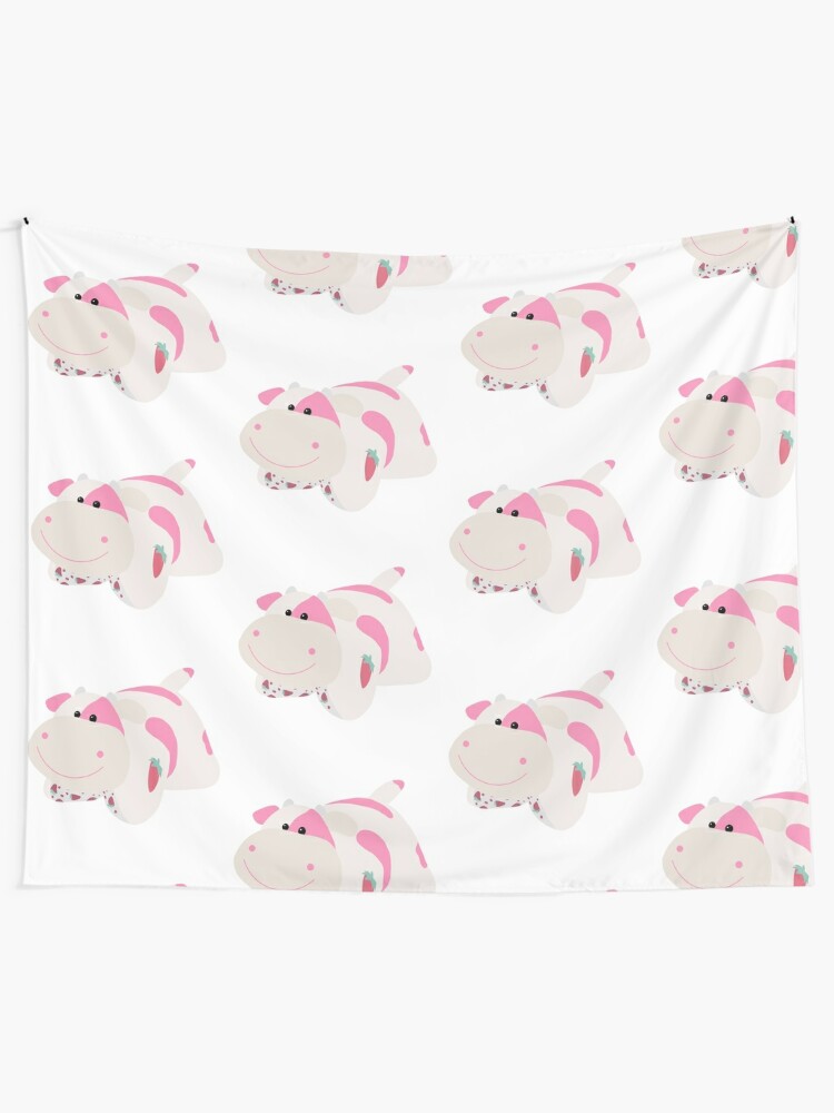 strawberry cow pillow pet