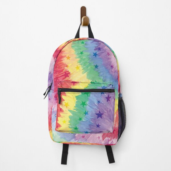 Item preview, Watercolor Rainbow Tie Dye Stars Print Pattern designed and sold by ClaudiaFlores.