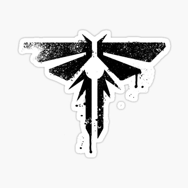 The Last of Us: Fireflies Icon (Black spray paint) Sticker