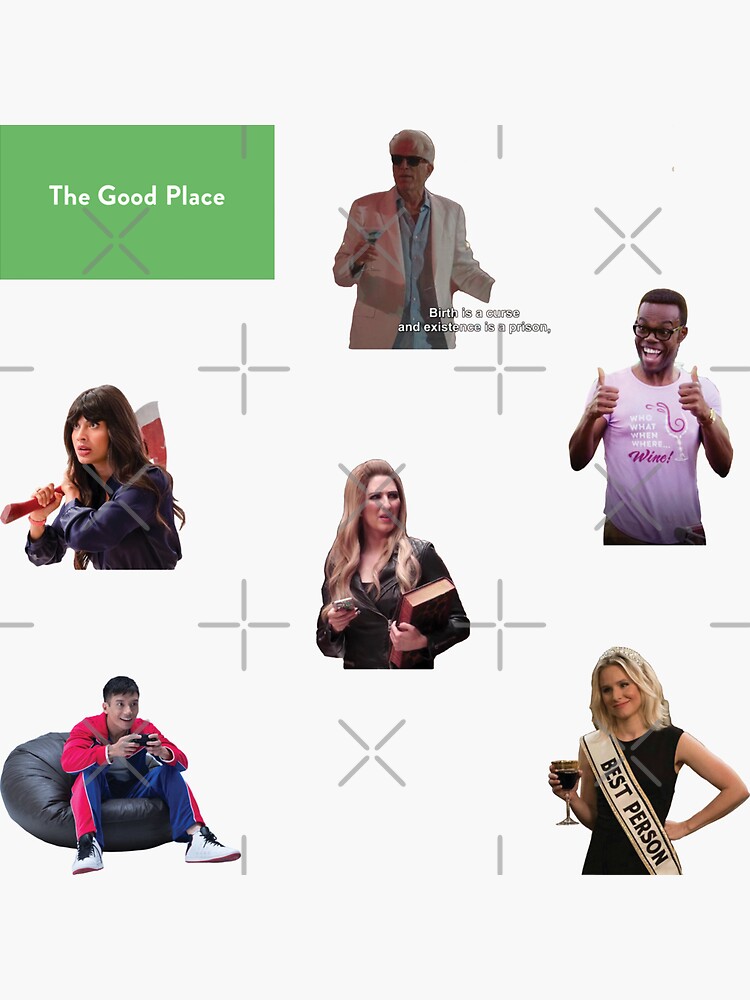 "The good place sticker pack" Sticker by morannewebb Redbubble