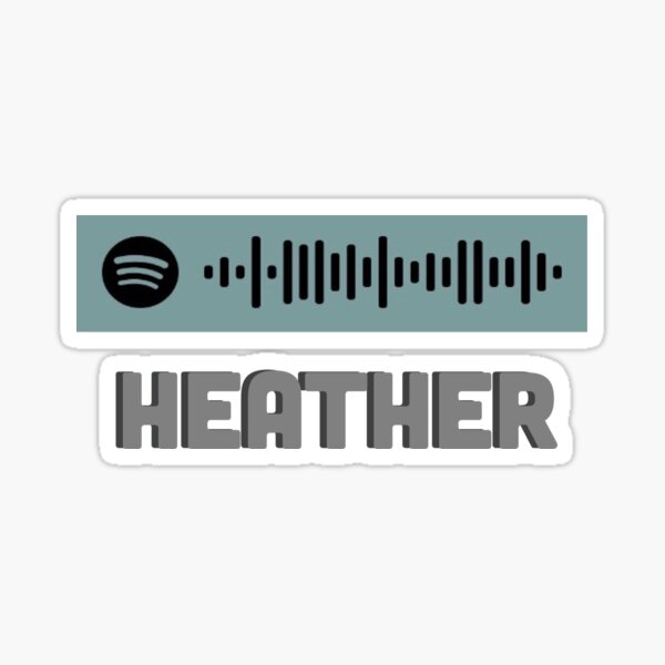 Heather Conan Gray Spotify Qr Code Sticker Sticker By Isabelleko Redbubble - maniac roblox id code conan gray