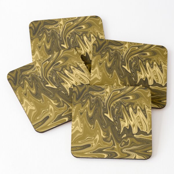 Item preview, Gleaming Fluid Gold Abstract Metal Texture designed and sold by worldways.