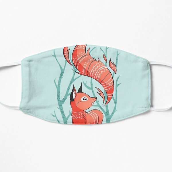 space foxes,animals,fox,foxes,space animals,stars,cute Flat Mask