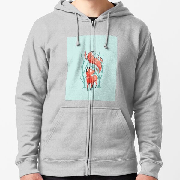space foxes,animals,fox,foxes,space animals,stars,cute Zipped Hoodie