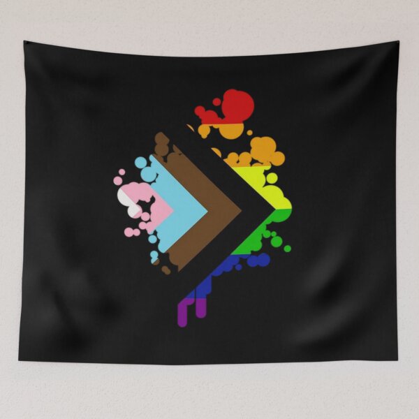 Item preview, Pride Progress Flag Rainbow Paint Design designed and sold by JollyKRogers.