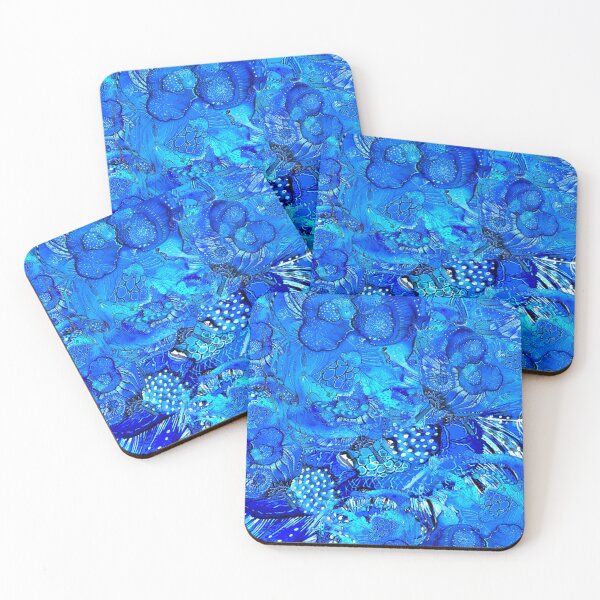 Item preview, Biomorphic blue  background designed and sold by fishtower.