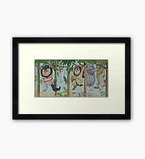 where the wild things are Framed Print