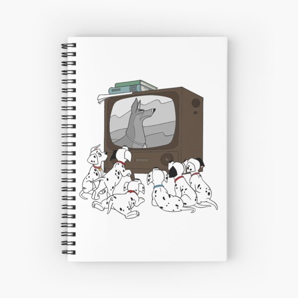 Can You Choose One ? TV-Watching Dalmatians Spiral Notebook