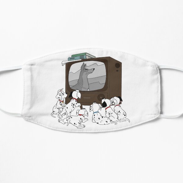 Can You Choose One ? TV-Watching Dalmatians Flat Mask