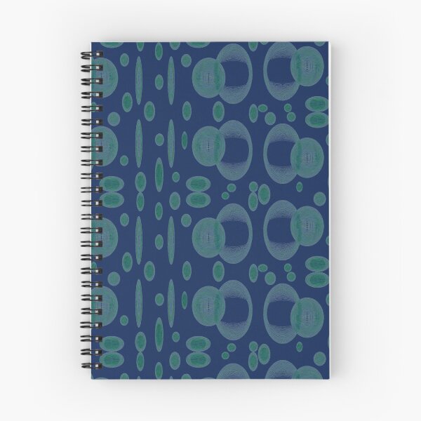 Item preview, Blue abstract green bubbles designed and sold by Abstractlara.