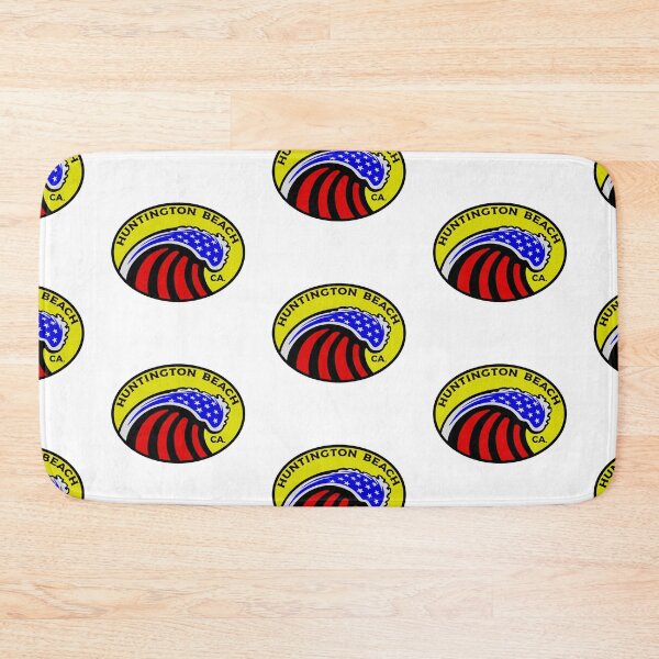 Item preview, Huntington Beach California Surfing Surf Patriotic Wave designed and sold by DESTINATIONS DECAL DOS.