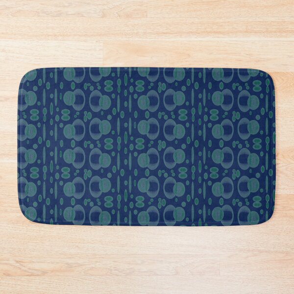Item preview, Blue abstract green bubbles designed and sold by Abstractlara.