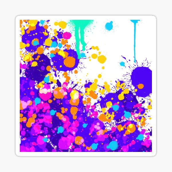 "Splatter paint" Sticker by Ragpamuffin Redbubble