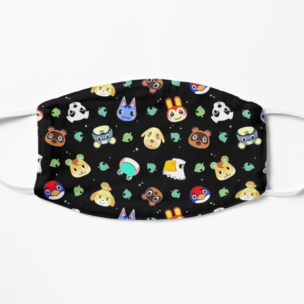 Animal Crossing Pattern Flat Mask