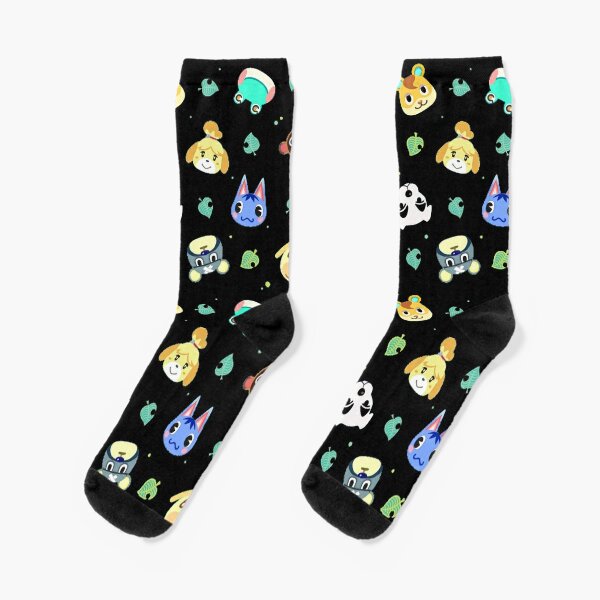 Animal Crossing Pattern Socks
