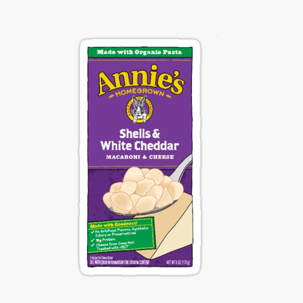 Annie’s Shells and White Cheddar Sticker