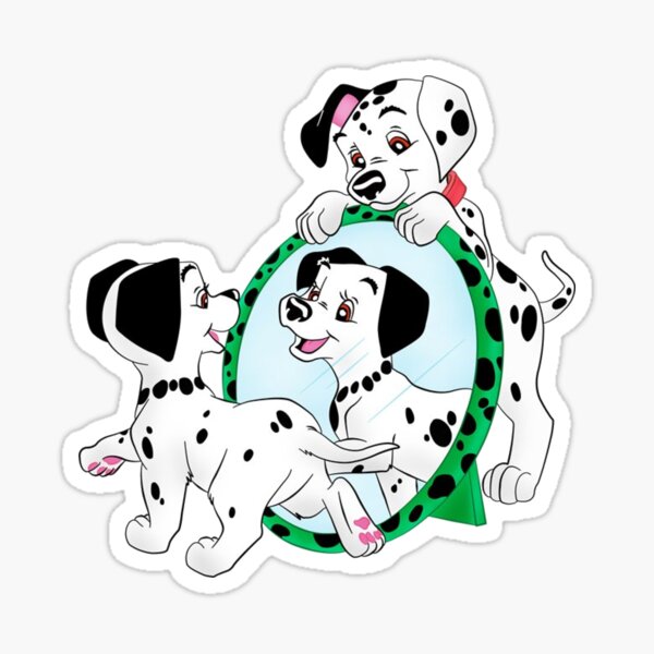 Aperçu de l'œuvre Dalmatien jouant avec un mirroir créée et vendue par TheFunniestOne.