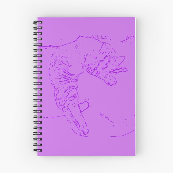 Item preview, Cat drawn in purple designed and sold by Moonyflower.