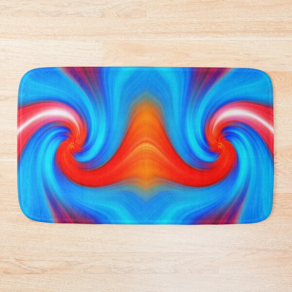 Item preview, Colour Cocaine Twirl Orange and Blue designed and sold by FOLK ART FUSION by heidiannemorris.