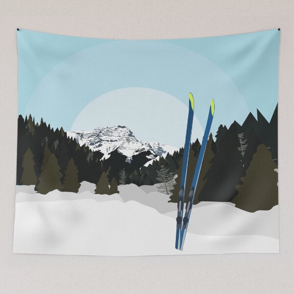 Item preview, Skiing in Kananaskis Country designed and sold by Lindsey McDonald.