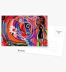 She saw life in full colour Postcards