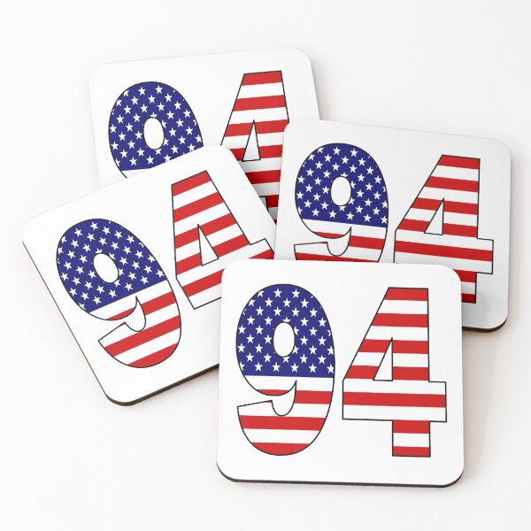 Item preview, Number 94 with USA flag on the background designed and sold by AllShirts21.