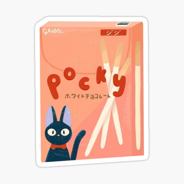 Kiki Jiji Strawberry Pocky Sticker Sticker