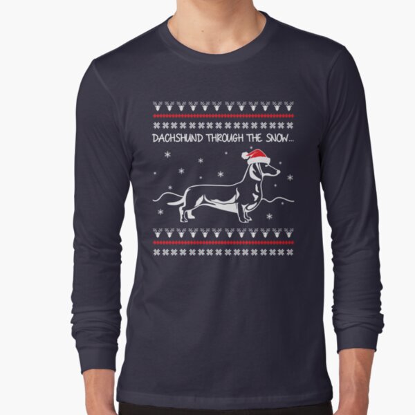 Dachshund Christmas T Shirts for Sale Redbubble