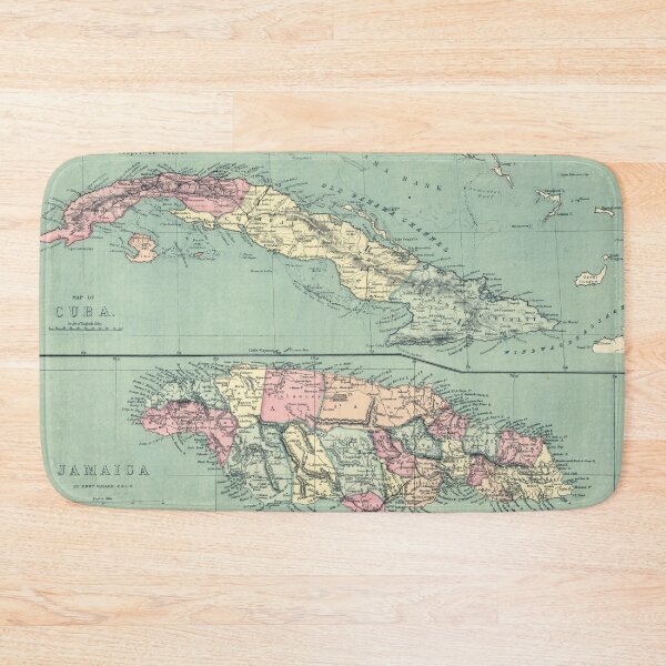 Item preview, Vintage Cuba & Jamaica Map (1873) designed and sold by BravuraMedia.