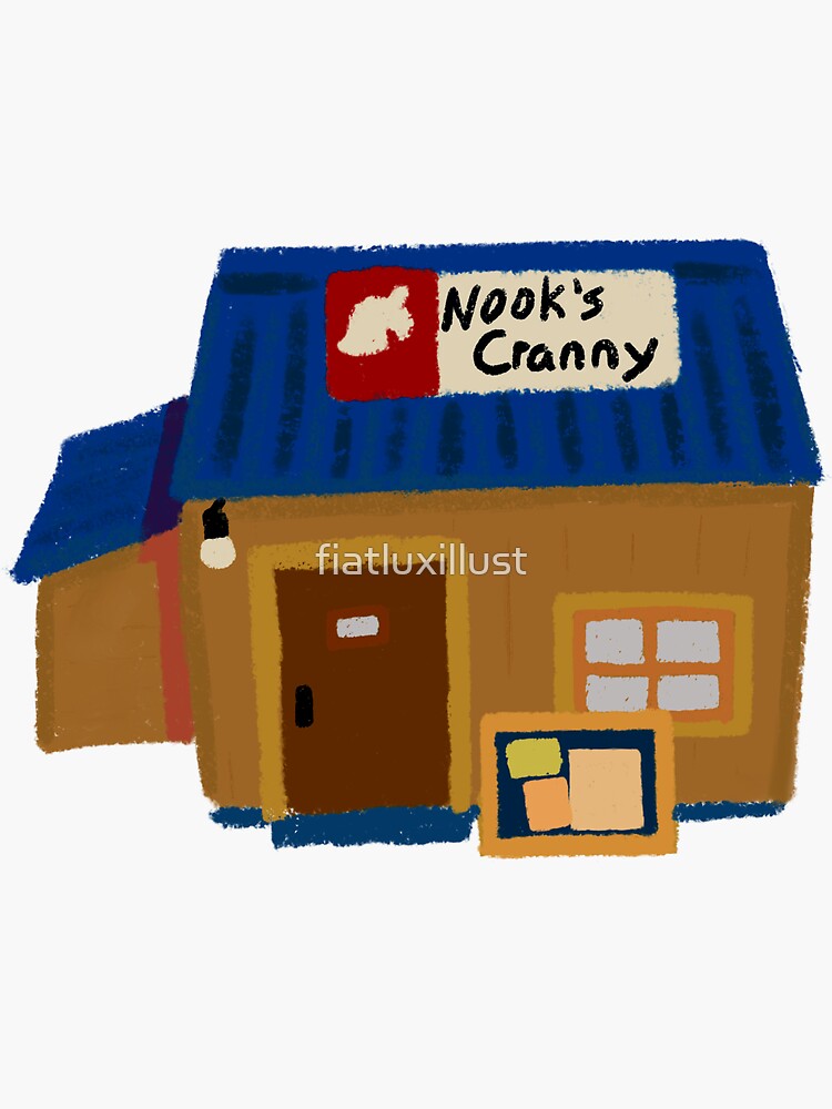 "Nooks Cranny" Sticker for Sale by fiatluxillust Redbubble