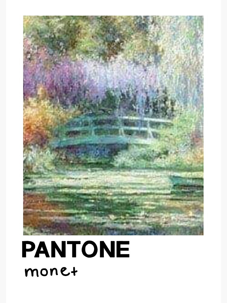 Pantone Monet's Garden Postcard for Sale by beekindstudio