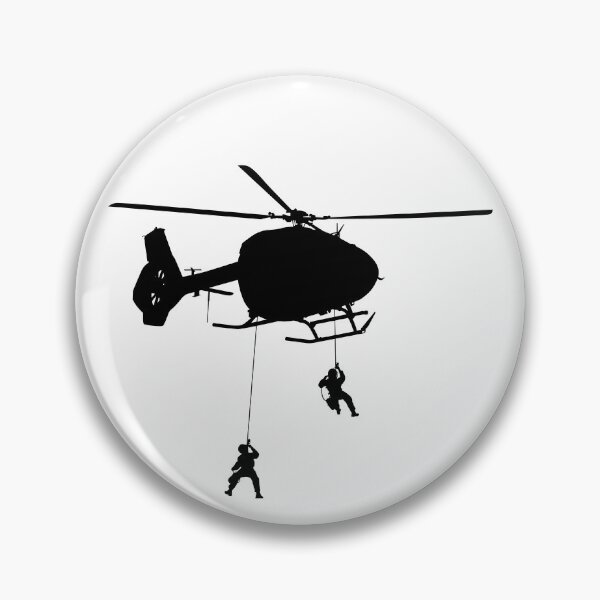 Item preview, Helicopter H 145 M / H145M Air Force, German Air Force, Police Special Forces abseil from helicopter. silhouette designed and sold by Marcin Adrian.