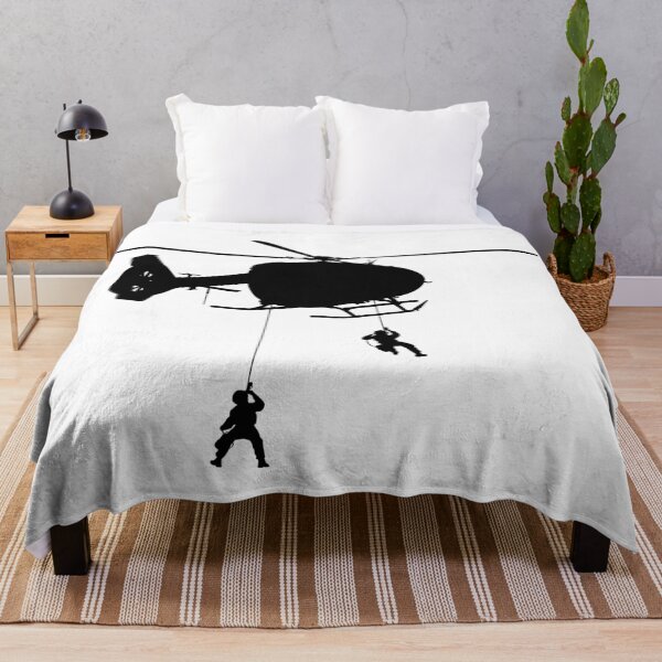 Item preview, Helicopter H 145 M / H145M Air Force, German Air Force, Police Special Forces abseil from helicopter. silhouette designed and sold by Marcin Adrian.