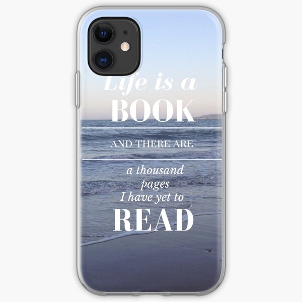 Life is a Book- Cassandra Clare- Beach iPhone Soft Case
