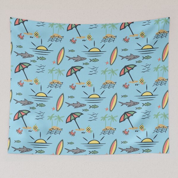 Item preview, Tropical Summer Pattern designed and sold by SharksOnShore.
