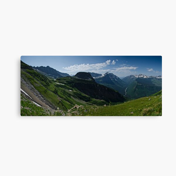 Highline Trail Panorama - Glacier National Park, Montana Canvas Print