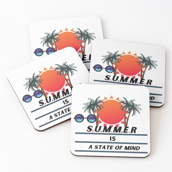 Item preview, Summer is a state of mind glasses of beach sun t-shirts designed and sold by hiliga.