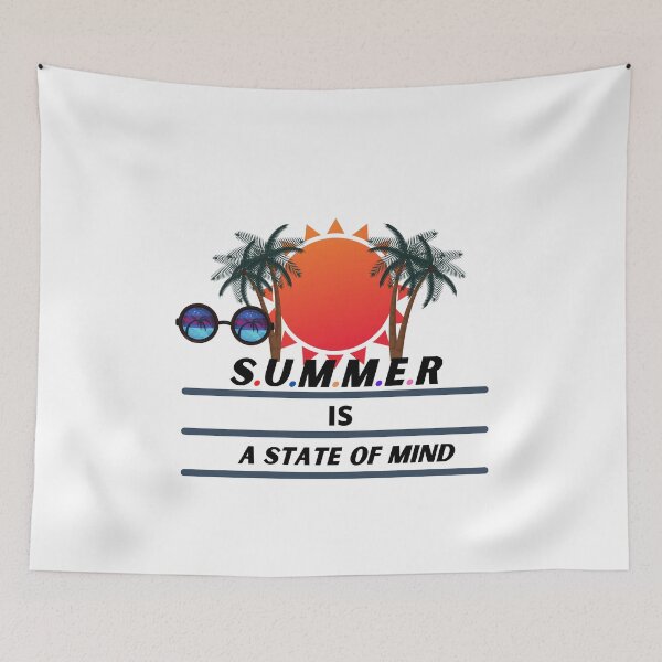 Item preview, Summer is a state of mind glasses of beach sun t-shirts designed and sold by hiliga.