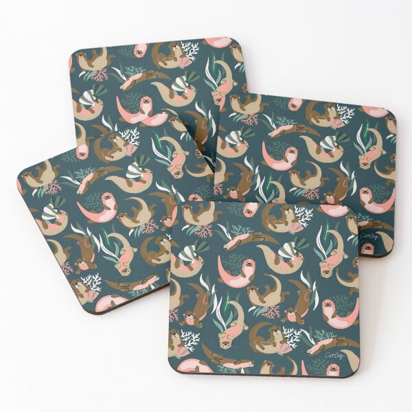 Item preview, Otter Collection - Teal Palette designed and sold by Cat Coquillette.