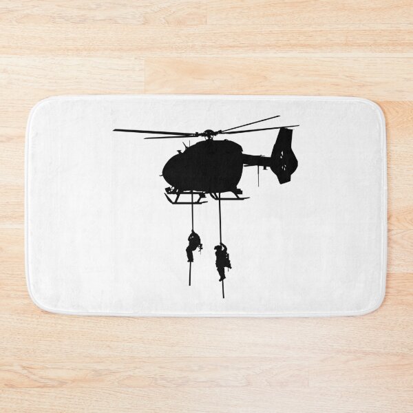 Item preview, Helicopter H 145 M / H145M Air Force, German Air Force, Police Special Forces abseil from helicopter. silhouette designed and sold by Marcin Adrian.