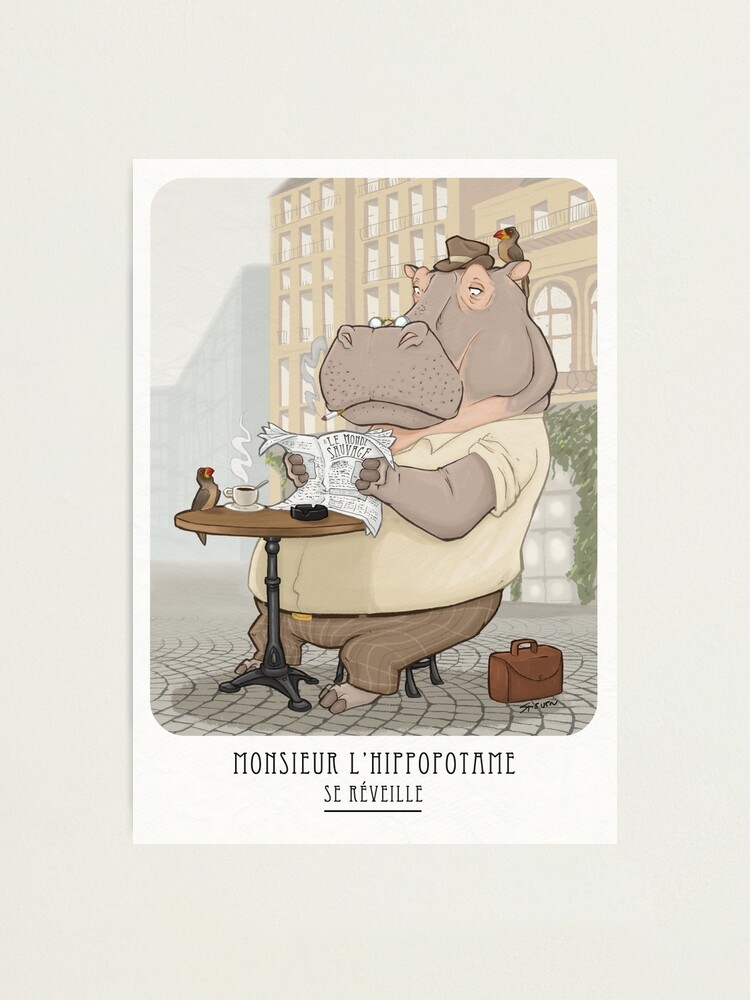 Alternate view of Mr. L'Hippopotame Photographic Print