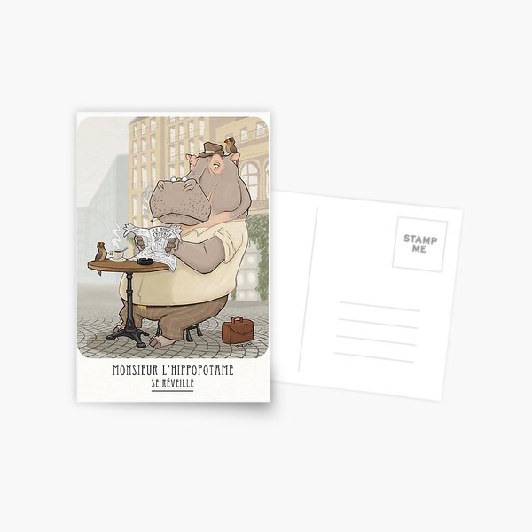 Mr. L'Hippopotame Postcard