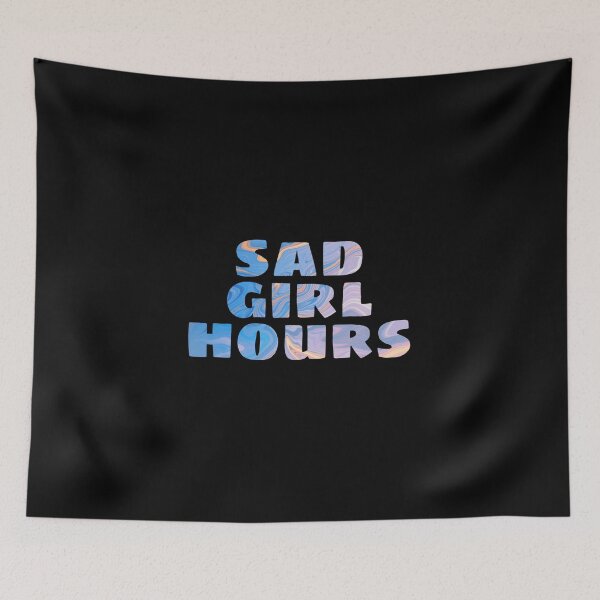Item preview, SAD GIRL HOURS MARBLE FONT GRAPHIC designed and sold by heyjessicaho.