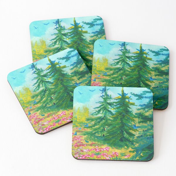Item preview, Clearing with Blue Birds designed and sold by rosesonneptune.