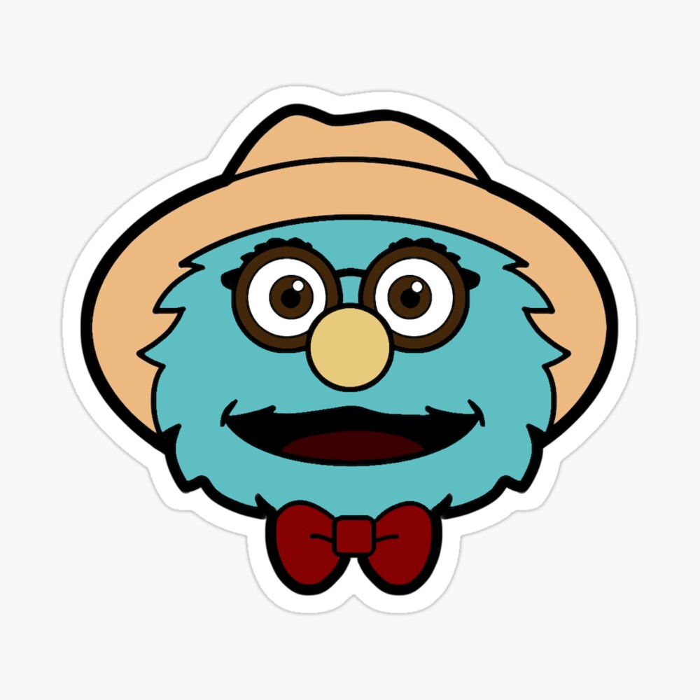 The Cookie Monster Face Sticker