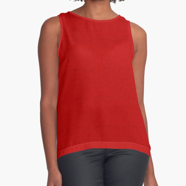Circuits Red Sleeveless Top