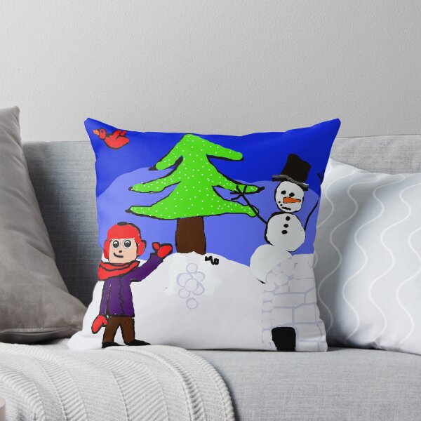 Item preview, winter playground snowman igloo n boy designed and sold by Maureen Zaharie.